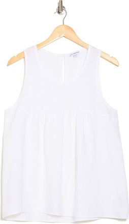 James Perse Gathered Babydoll Tank Top in White at Nordstrom Rack, Size 4 (Fits Like 12 Us)