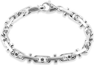 Pompeii3 Mens Solid Designer Mariner 14k Gold (46gram) or Platinum (74gram) 6.5mm Link Bracelet 8.5