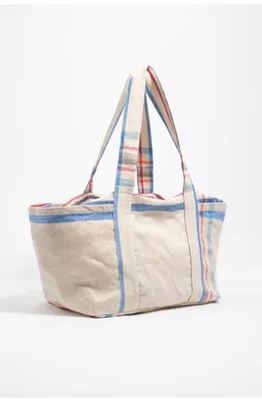 Bimba & Lola Linen Maxi Bag in Ecru at Nordstrom