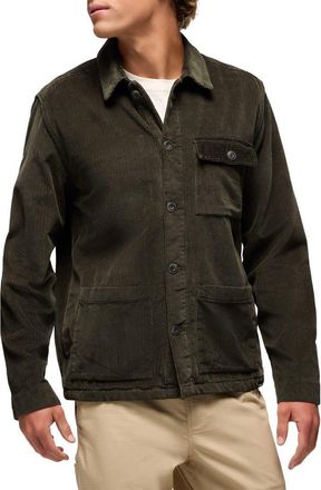 Prana Ridgecrest Organic Cotton Corduroy Chore Coat in Nori at Nordstrom, Size Xx-Large