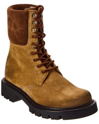 Loewe Sierra Suede Combat Boot