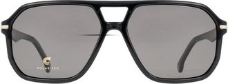 Carrera 302/S/N Polarized 2M2/M9 Mens Sunglasses Black Size 59