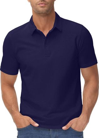 Generic Work Polo Shirts for Men Summer Dress Compression t Shirt Men White Polo Shirt White Tops Regular fit Polo t-Shirts tee Outfits Sets