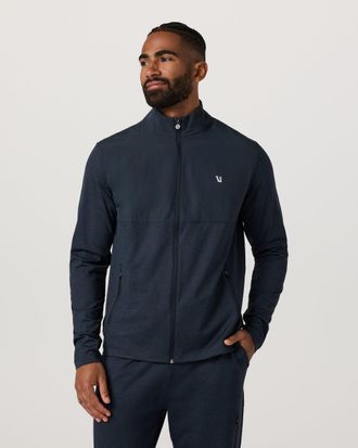 Vuori Clothing Sunday Element Track Jacket | Ink Heather | Medium