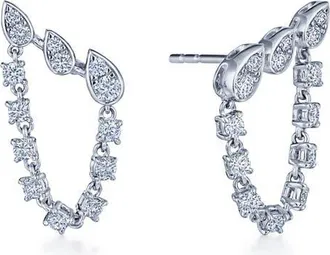 Kwiat Sunburst Diamond Ear Climbers in Platinum at Nordstrom