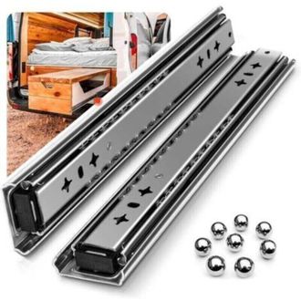 OEM Gu&iacute;as Para Cajones De Alta Resistencia Con Amortiguadores De Cierre Suave, Capacidad De Carga De 120 Kg, Rodamientos De Bolas, 1 Par (30 Cm)
