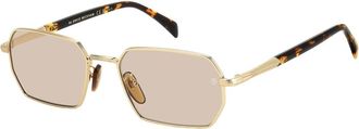 Eyewear by David Beckham Heren, Accessoires, Geel, Maat: 55 MM