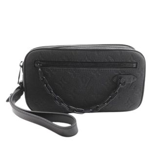 Louis Vuitton Pre-owned Pochette Volga Leren Clutch - Heren - Pre-owned - Zwart - Maat: ONE Size Leer
