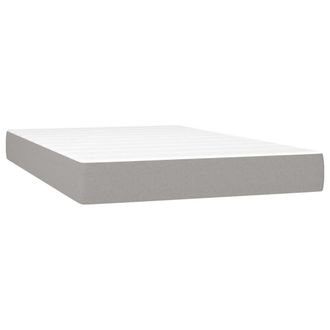 vidaXL Colch&oacute;n De Muelles Ensacados Tela Gris Claro 120x200x20 Cm Vidaxl