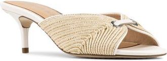Donald J Pliner Raffia Sandal in Porcelain at Nordstrom, Size 9.5