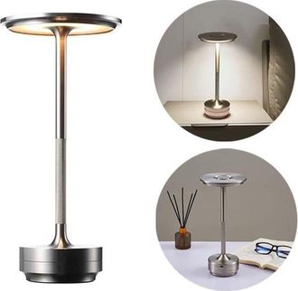 OEM L&aacute;mpara De Mesa T&aacute;ctil Recargable Por Usb, Luz Nocturna Led Para Decoraci&oacute;n De Restaurantes, Iluminaci&oacute;n Tricolor, L&aacute;mpara De Mesa Regulable De Forma 