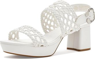 Aerosoles Camera Womens Shoes White Faux Embossed : 8.5 B - Medium, Leather