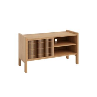 Naan Furniture Mueble tv peque&ntilde;o en pino barnizado en color roble 102,2 cm