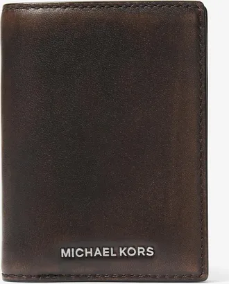 Michael Kors Hudson Leather Folio Card Case
