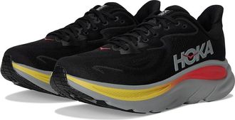 Hoka One One Clifton 10 Mens Shoes Black/Galactic Grey : 10.5 D - Medium, Synthetic
