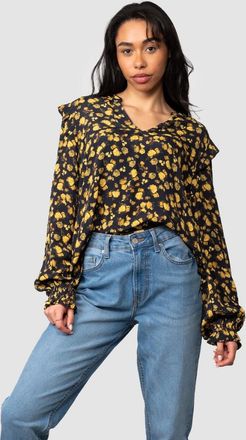 Tommy Hilfiger Womens Tommy Hilfiger Moss Crepe Rose Womens Blouse - Frosted Floral Ditsy - Size: 12