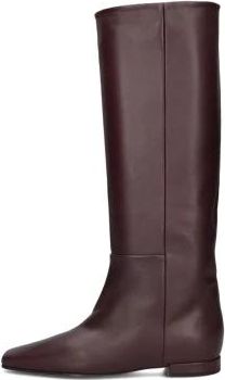 Toral Shoes Rode Gigi Laarzen voor Stijlvolle Winter - Dames - Hoge Laarzen - Paars - 37 EU - Leer - Schoenen
