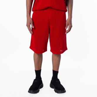 Burberry Silk Cotton Mesh Shorts, Size X-Small