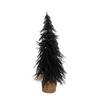 house of seasons &Aacute;rbol de navidad decorativo negro h60xb32xl32cm