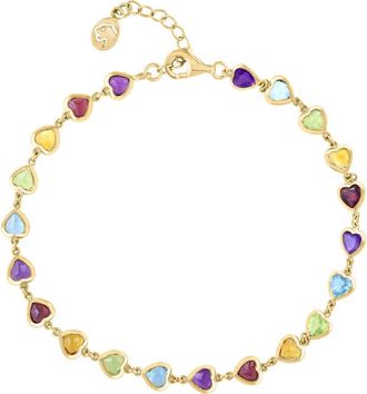 Effy Bezel Set Gemstone Bracelet in Gold at Nordstrom Rack, Size 7