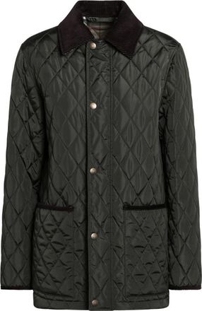 Burberry Light Jackets, female, Green, S, Quilted Jacket