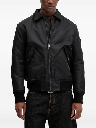 HUGO BOSS Bomber con zip - Nero