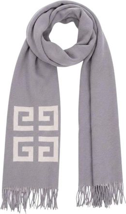Givenchy Accessoires, unisex, Grijs, ONE Size, Wol, Muffler Sjaal