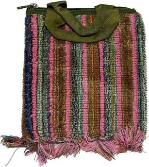 Puebco Truck Seat Fabric Tote in Brown X Gray Stripes at Nordstrom