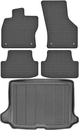 OEM Juego De Alfombrillas De Goma Para Coche Y Alfombrilla Para Maletero Para Audi Q2 Crossover (a Partir De 2016)
