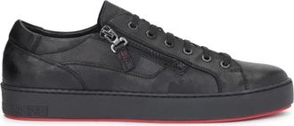 Kazar Zwarte sneakers voor heren. Dit product valt groot uit. - Heren - Sneakers - Zwart - 41 EU - Leer - Schoenen
