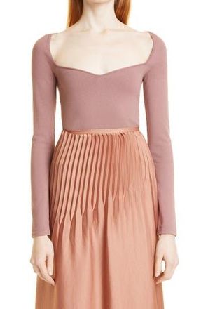 Vince Sweetheart Neck Knit Top in Beet Root at Nordstrom Rack, Size X-Small