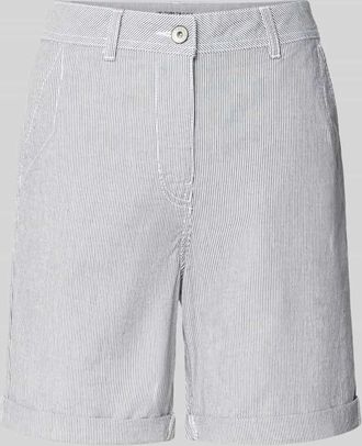 Tom Tailor Regular Fit Bermudas aus Baumwoll-Mix in Black, Größe 36