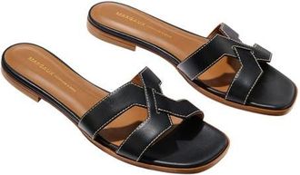 Margaux Eyewear The MX Sandal in Black Calf at Nordstrom, Size 40.5