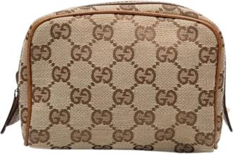 Gucci Pre-owned Clutches, female, Beige, Size: ONE SIZE Pre-owned Coin Pouch