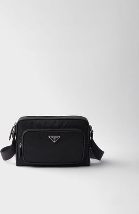 Prada Small Re-Nylon and Saffiano leather shoulder bag
