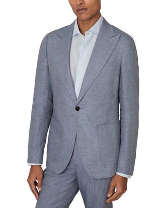 Reiss Warner Notch Linen Blazer