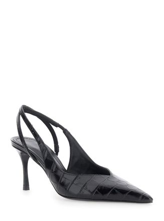 Ferragamo Black Slingback Pumps