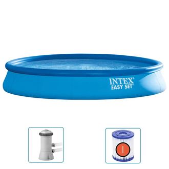 Intex Piscina Easy Set Con Sistema De Filtro 457x84 Cm