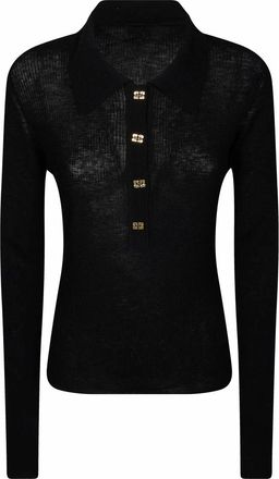 Ganni Round-neck Truien - Dames - Ronde hals truien - Zwart - M - Truien & Vesten