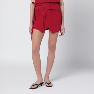 Isabel Marant Isabel Marant Berenice Cherry Coloured Jersey Miniskirt