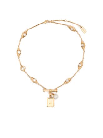 Chlo&eacute; Classy pendant necklace - Gold