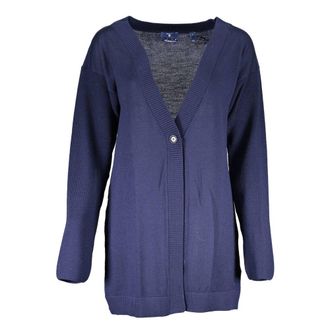 GANT Blu Wool Womens Cardigan