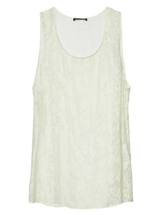 Balmain jersey tank top - Yellow