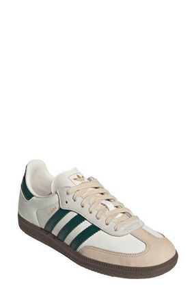 adidas Gender Inclusive Samba OG Sneaker in Off White/Green at Nordstrom, Size 5.5 Womens