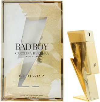 Carolina Herrera Mens Bad Boy Gold Fantasy Eau de Toilette 100ml - One Size