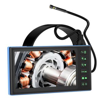 OEM Endoscopio De Doble C&aacute;mara, Pantalla Ips De 7 Pulgadas, 6 Led, 1080p, C&aacute;mara Tipo Serpiente Impermeable Ip67, 2 Megap&iacute;xeles, Tarjeta Tf