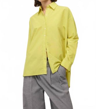 ottod'Ame Oversized Button Down Shirt In Chartreuse