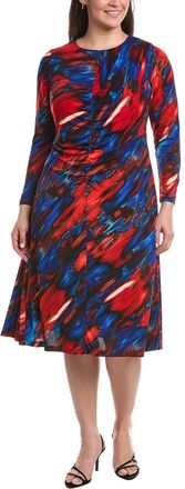 Tahari by ASL Tahari Asl Plus Printed Midi Dress