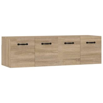 vidaXL Armarios De Pared 2 Uds Contrachapada Roble Sonoma 80x35x36,5cm Vidaxl