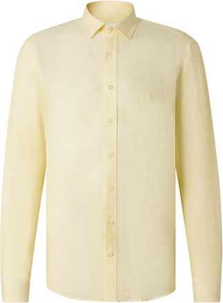 Bogner Timi linen shirt for men - Yellow - XXL